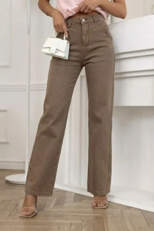 Lardo wide-leg jeans hlače khaki