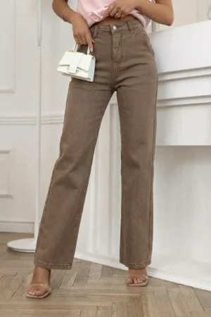 Lardo wide-leg jeans hlače khaki