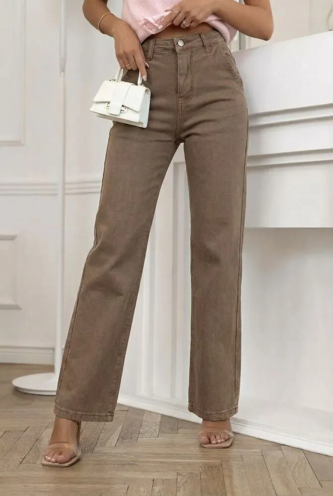 Lardo wide-leg jeans hlače khaki