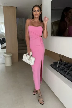 Monique obleka roza