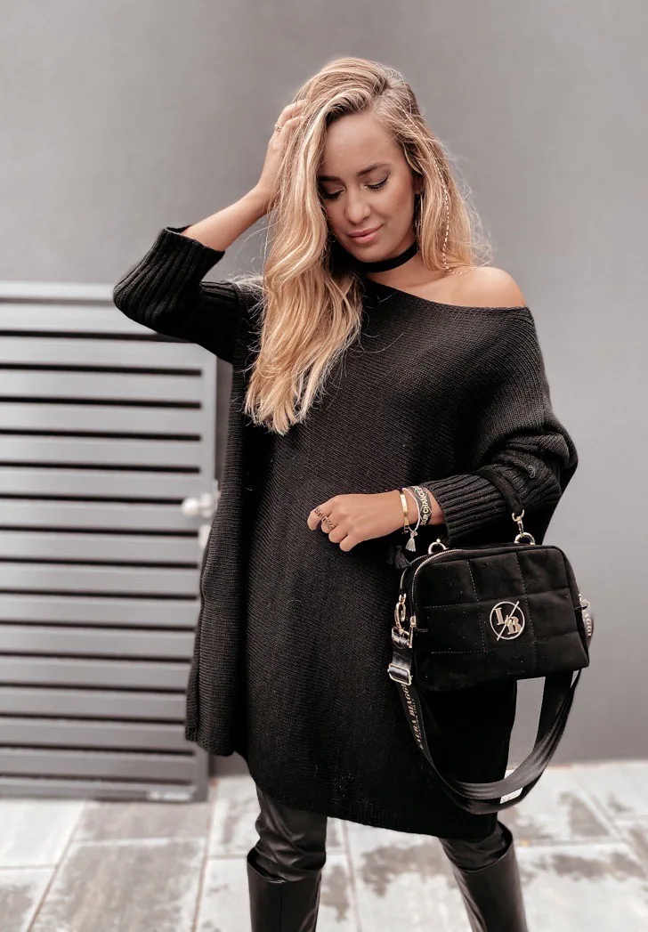 locket-oversized-pulover-obleka-crna-2