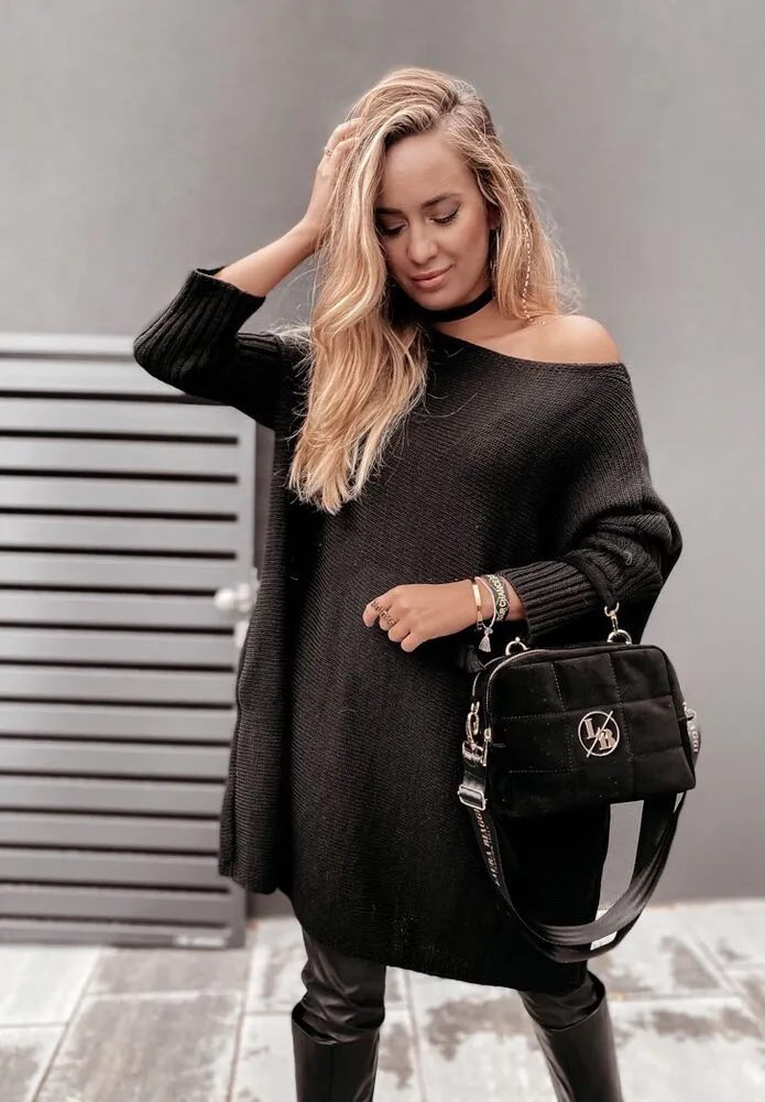 locket-oversized-pulover-obleka-crna-2