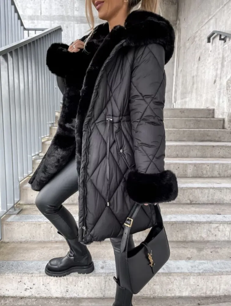 pollini-asymmetric-parka-bunda-crna-1