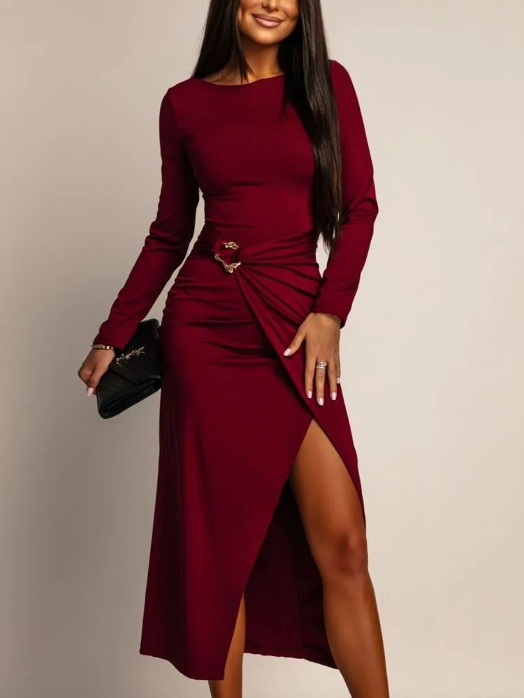 Emma obleka bordo - slika 3