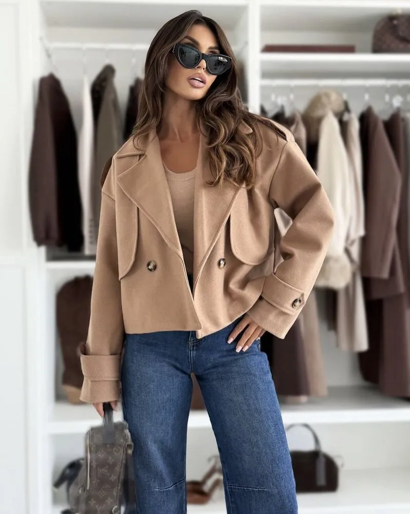 Selene plašč camel