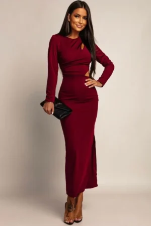 Zaria obleka bordo