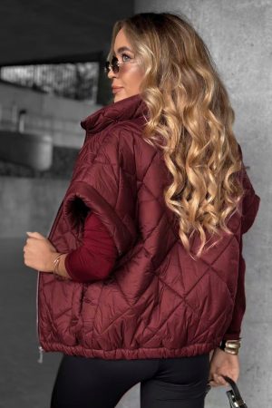 Briar brezrokavnik bordo