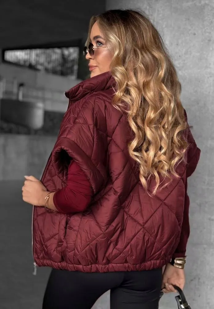 Briar brezrokavnik bordo
