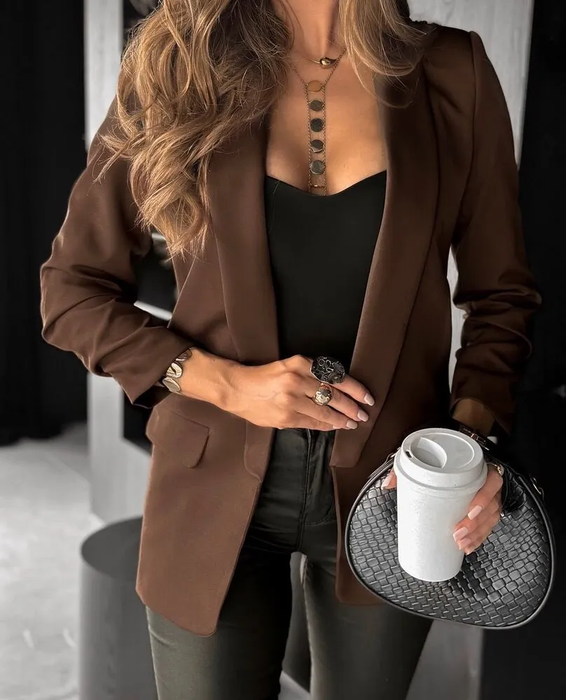 Evelyn blazer rjav - slika 2