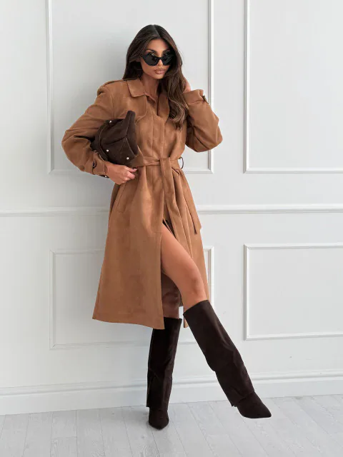 Ivy plašč camel - slika 4