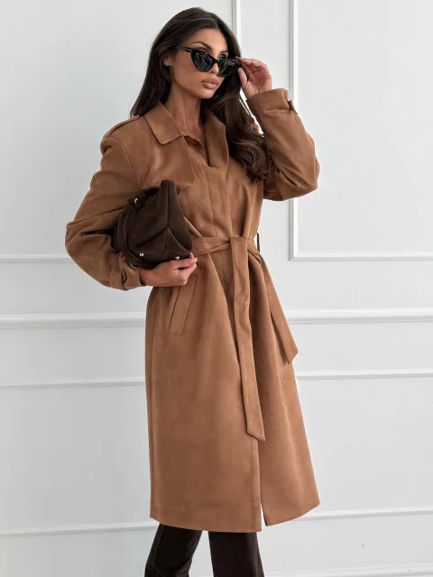 Ivy plašč camel - slika 5