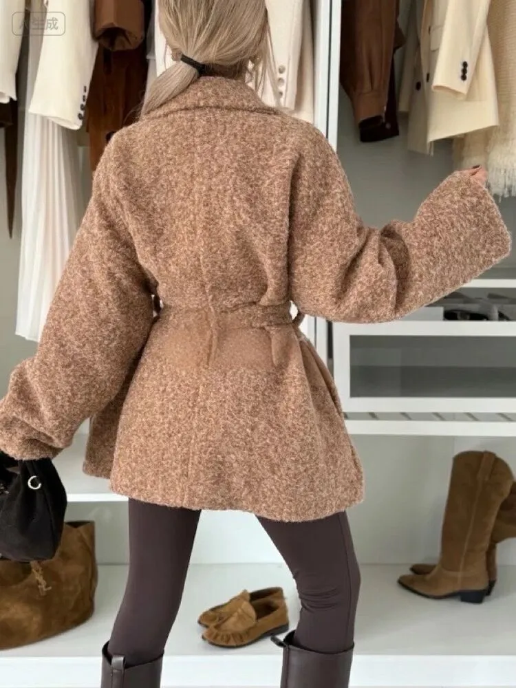 Carresa plašč camel - slika 3