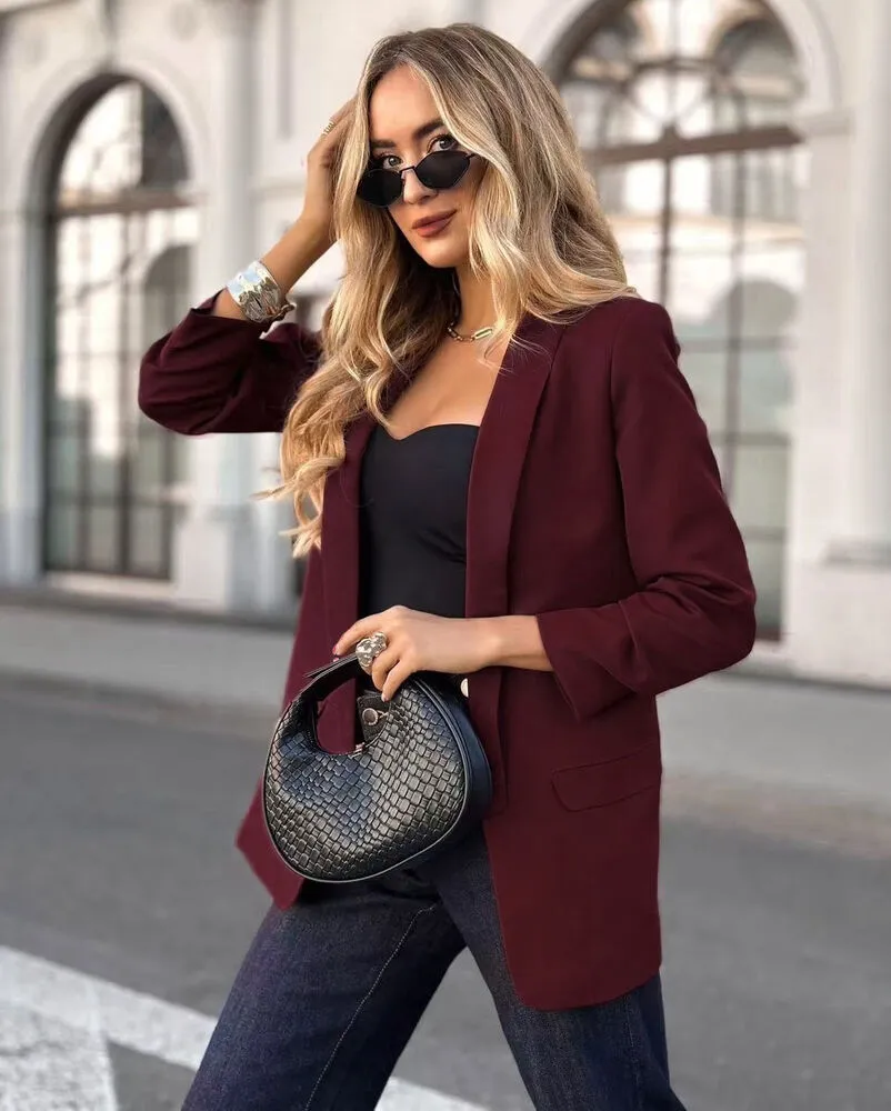 Evelyn blazer bordo - slika 2