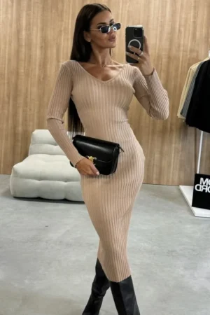Aria obleka camel
