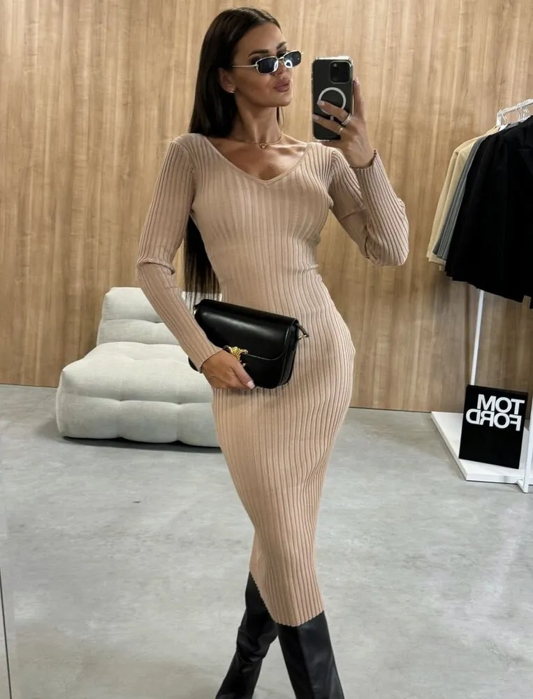 Aria obleka camel