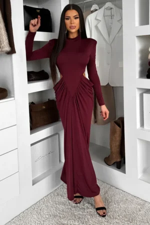 Mariana obleka bordo
