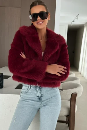 Nevaeh plašč bordo