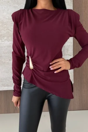 Alina bluza bordo