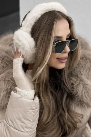 Snow naušniki bež