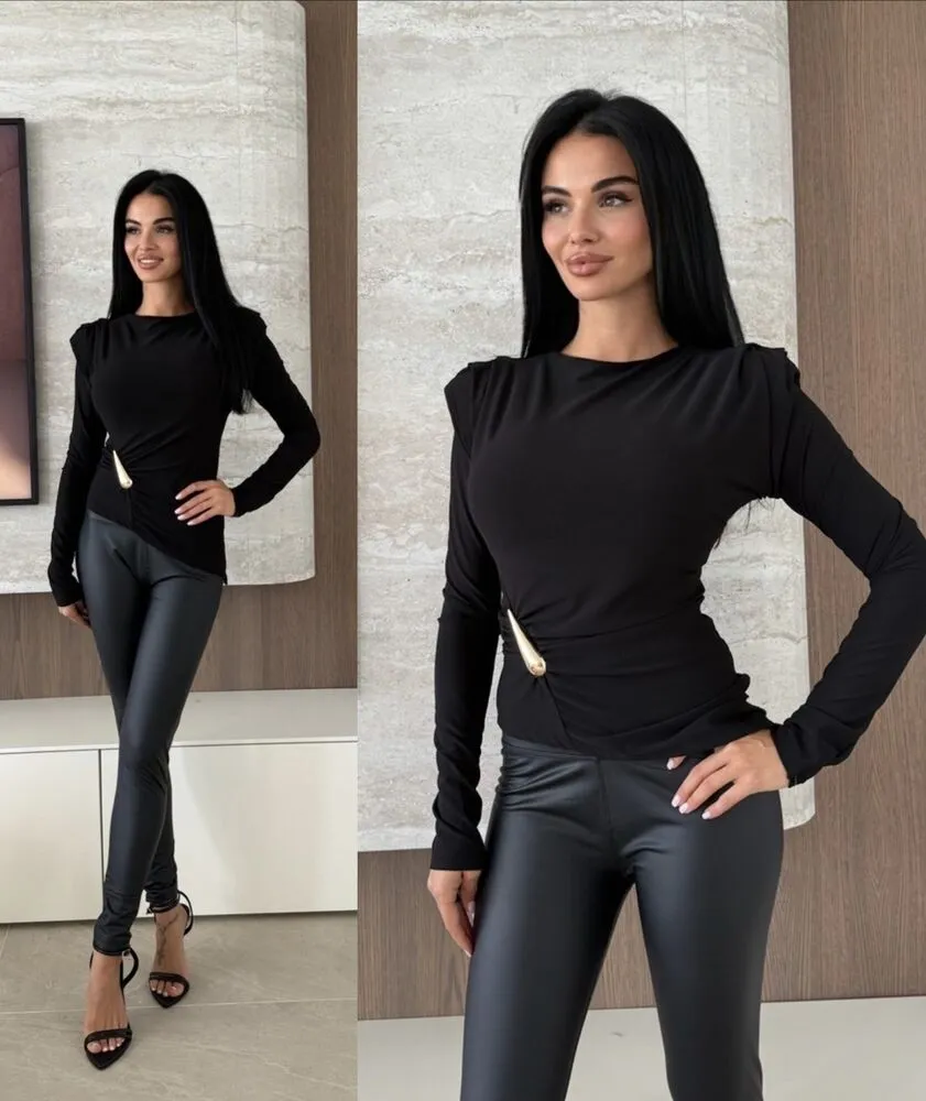 Alina bluza črna - slika 3