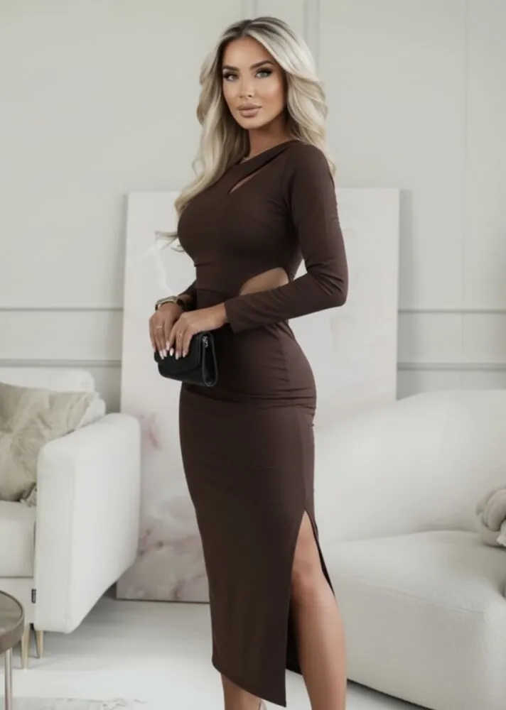 Zaria obleka rjava - slika 3
