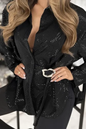 Carly bluza črna