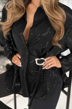 Carly bluza črna