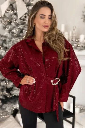 Carly bluza bordo
