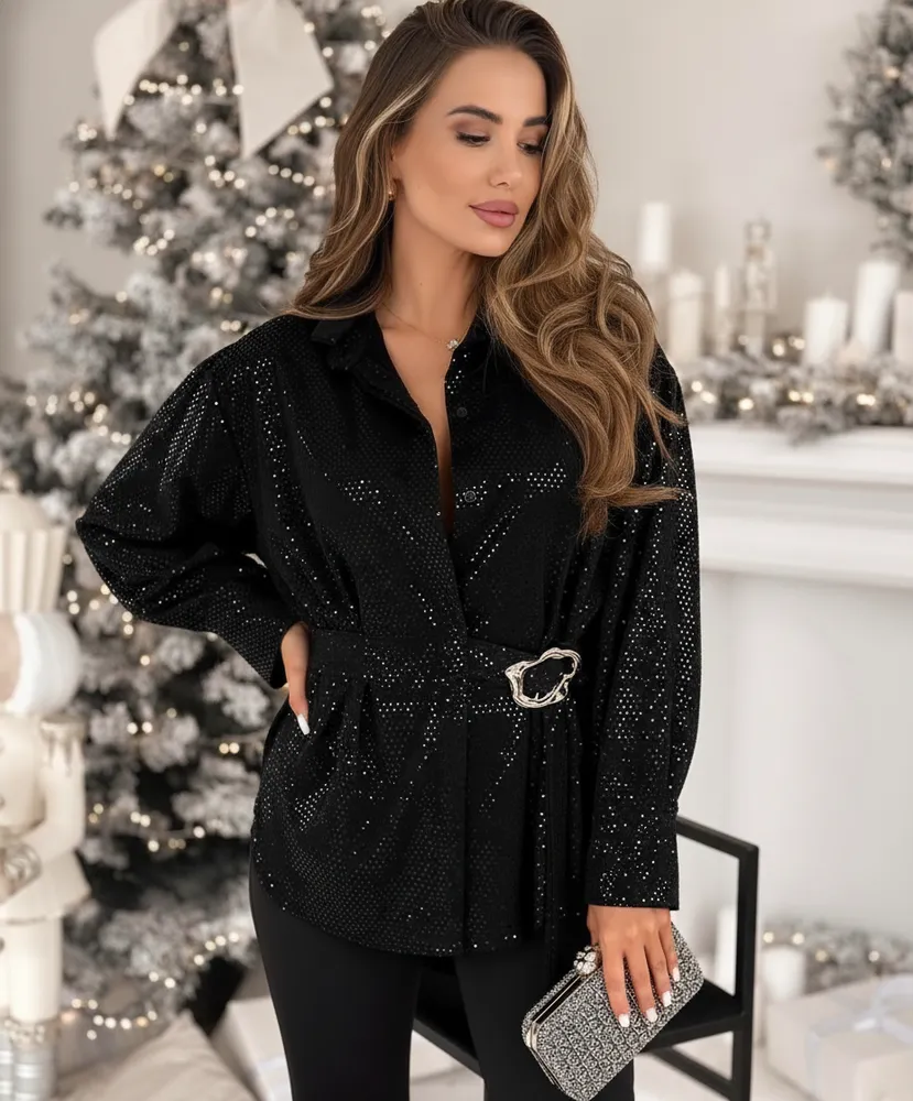Carly bluza črna - slika 4