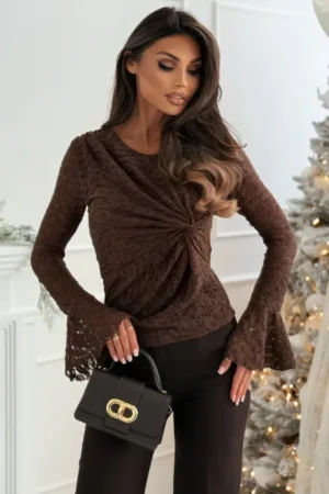 Ariana bluza rjava
