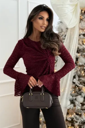 Ariana bluza bordo