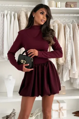 Zara obleka bordo