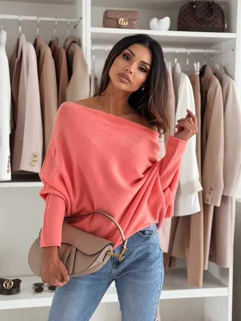 Yasmin pulover coral - slika 2