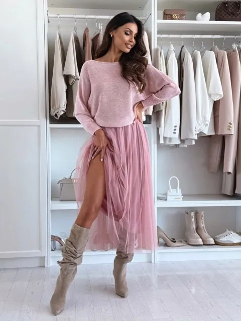 Lorelai pulover blush - slika 2