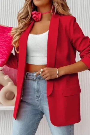 Evelyn blazer rdeč