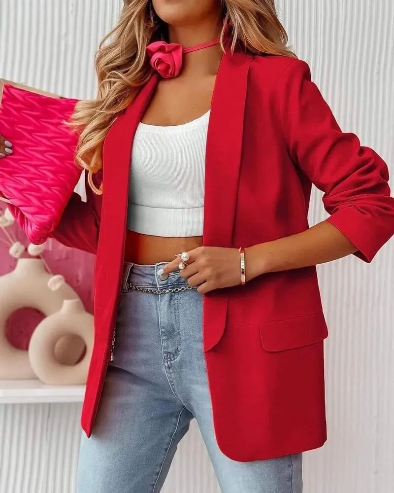 Evelyn blazer rdeč