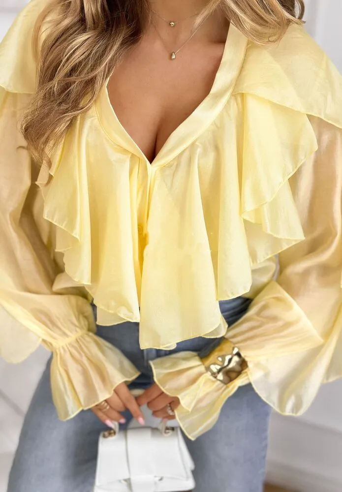 Priscilla bluza rumena - slika 2