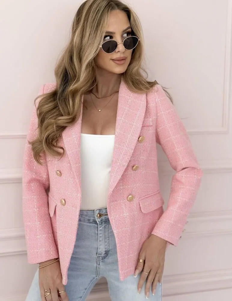 Luxe blazer roza