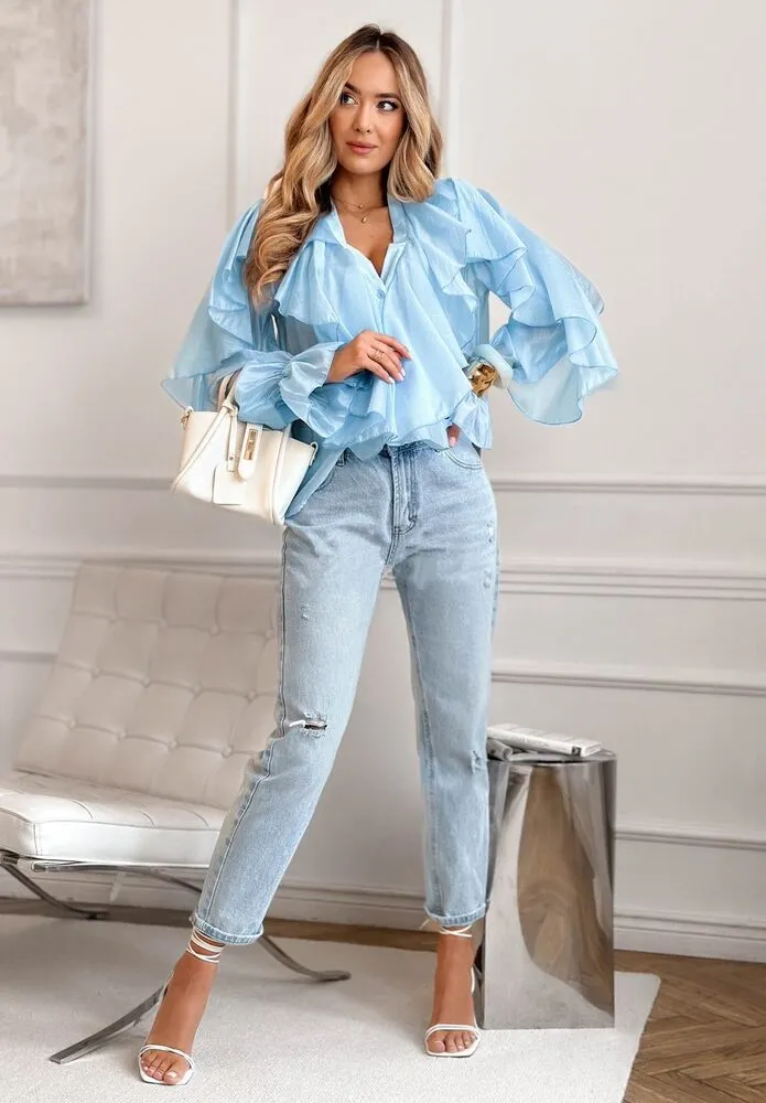 Priscilla bluza modra - slika 3