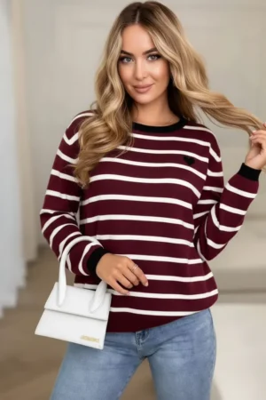 Valentine pulover bordo