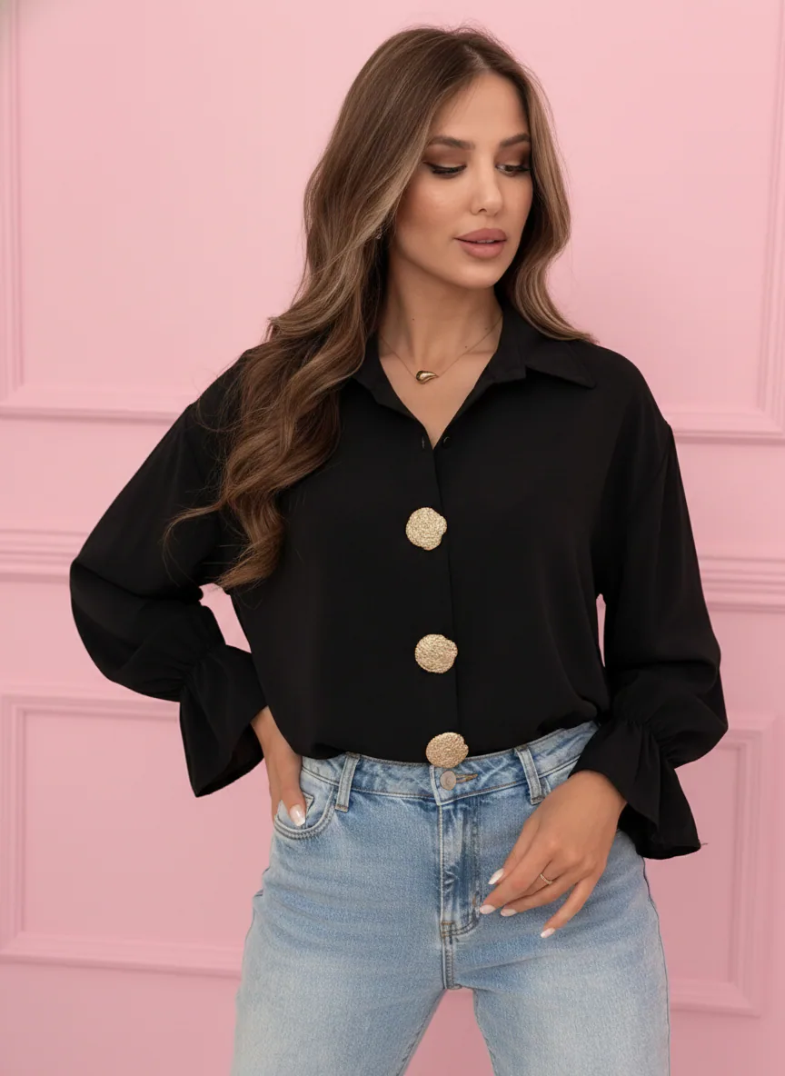 Anais bluza črna