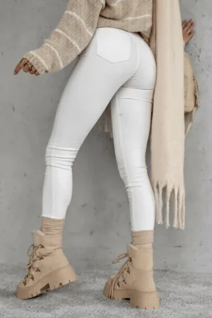 Elon push-up jeans hlače bele