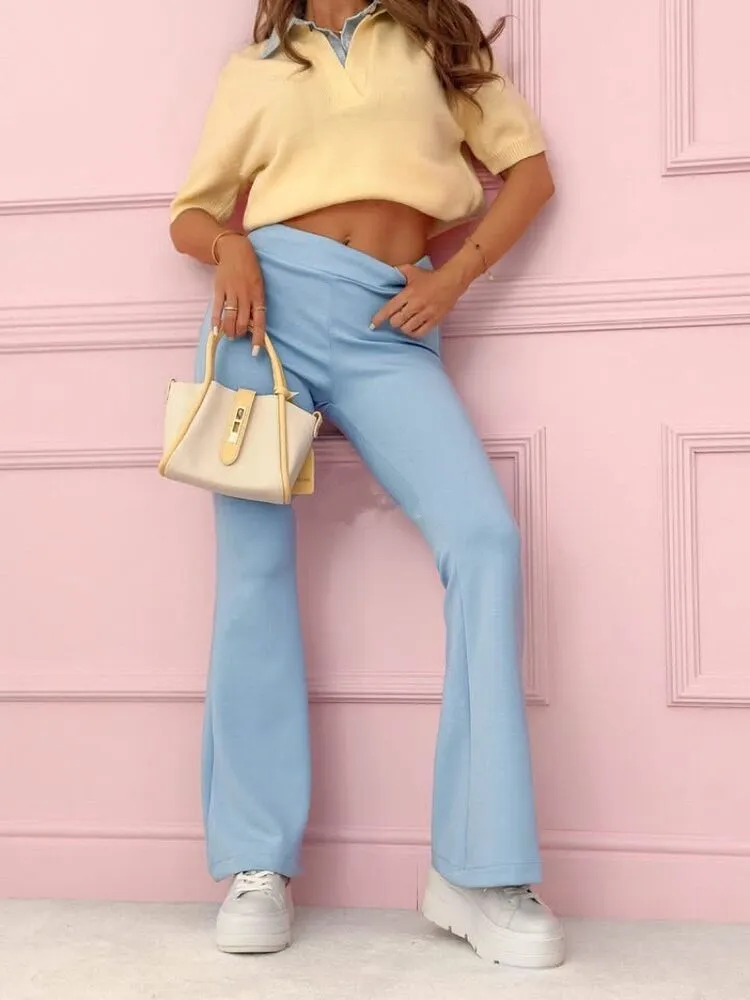 Milani hlače baby blue - slika 3