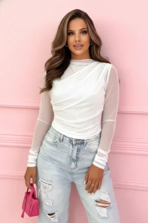 Elise bluza bela - UNI