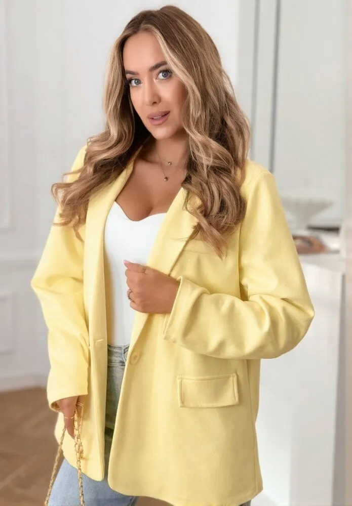 Verace semiš blazer rumen