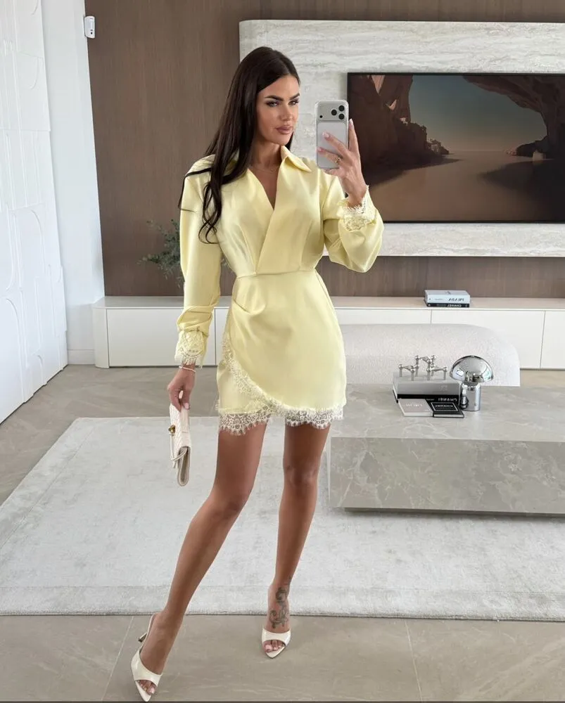 Marielle obleka rumena - slika 2
