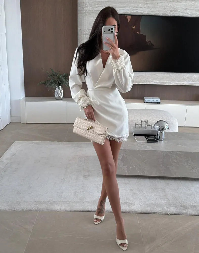 Marielle obleka cream - slika 2