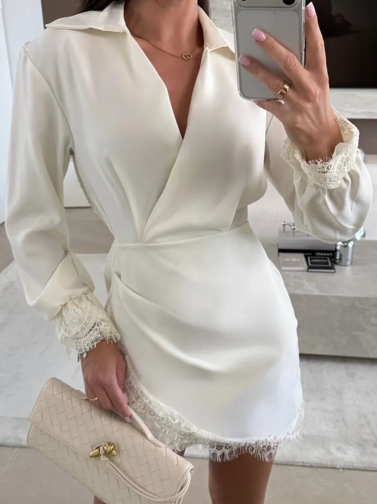 Marielle obleka cream - slika 3
