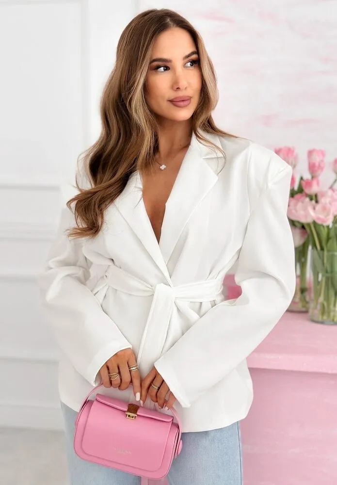 Yvaine blazer bel - slika 2