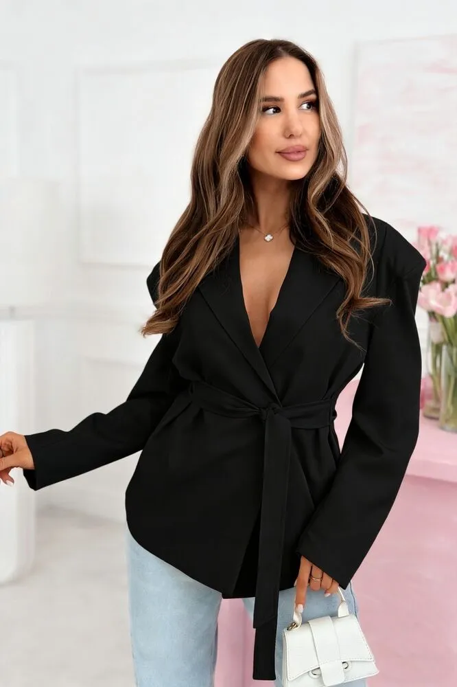 Yvaine blazer črn - slika 2